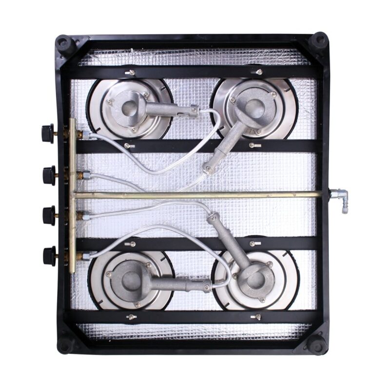 Ruby  4 Burner Glass Cooktop, Black Toughened Glass with 1 Year Warranty, Ergonomic Knobs,  Heat-Efficient Brass Burners, Stainless-steel Spill Tray, Manual Ignition - Image 17