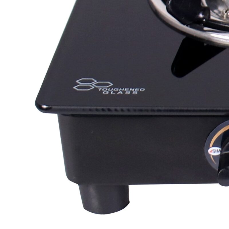 Ruby  4 Burner Glass Cooktop, Black Toughened Glass with 1 Year Warranty, Ergonomic Knobs,  Heat-Efficient Brass Burners, Stainless-steel Spill Tray, Manual Ignition - Image 14