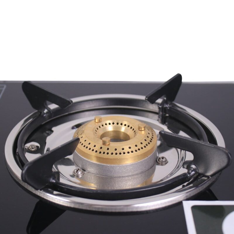 Ruby  4 Burner Glass Cooktop, Black Toughened Glass with 1 Year Warranty, Ergonomic Knobs,  Heat-Efficient Brass Burners, Stainless-steel Spill Tray, Manual Ignition - Image 12