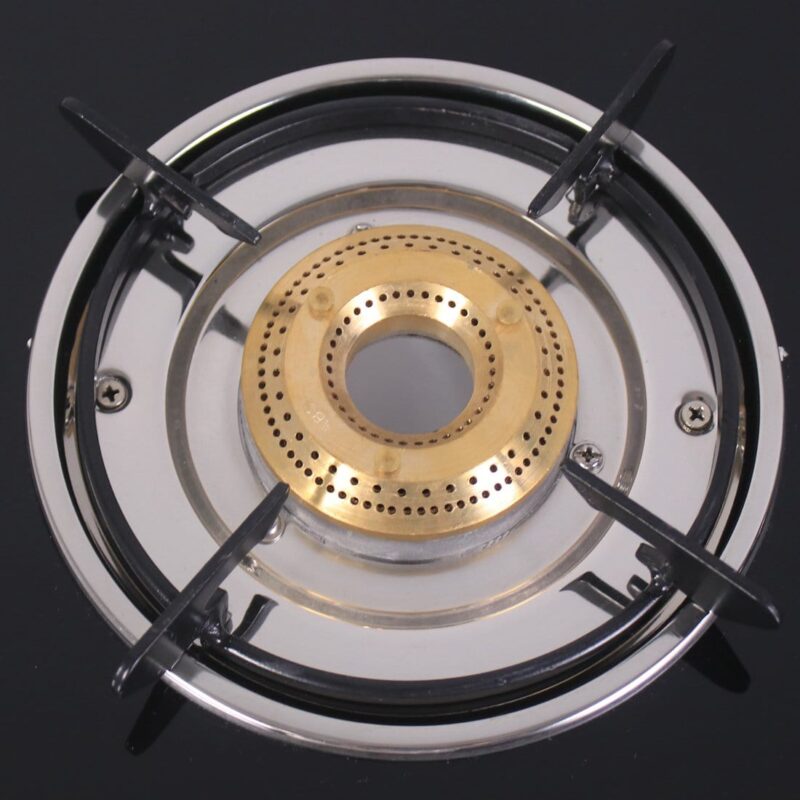 Ruby  4 Burner Glass Cooktop, Black Toughened Glass with 1 Year Warranty, Ergonomic Knobs,  Heat-Efficient Brass Burners, Stainless-steel Spill Tray, Manual Ignition - Image 11