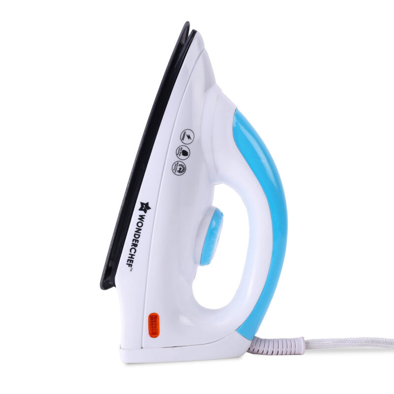 Swift Dry Iron | 1000W | Non-Stick Coated Sole Plate | Button Groove | Precision Tip | Temperature Control Dial | Quick Heating | Light and Compact Design | 2 Years Warranty - Image 7