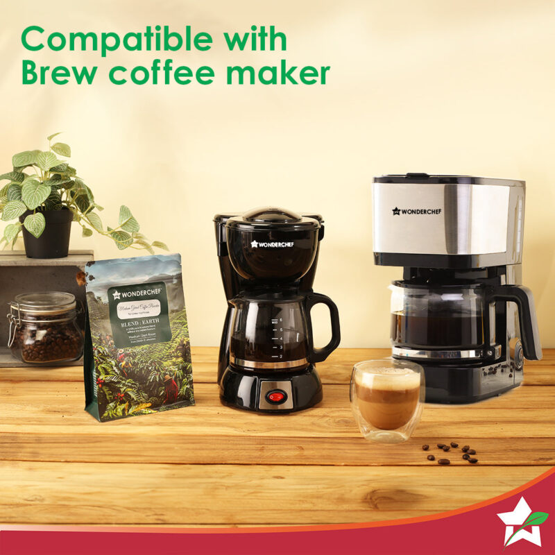 Coffee Powder for Brew Machine | 250 gm | Fresh Medium-Coarse Grind | Medium-Dark Roast | Premium Quality Arabica | 100% Pure Coffee | Blend Earth - Image 3