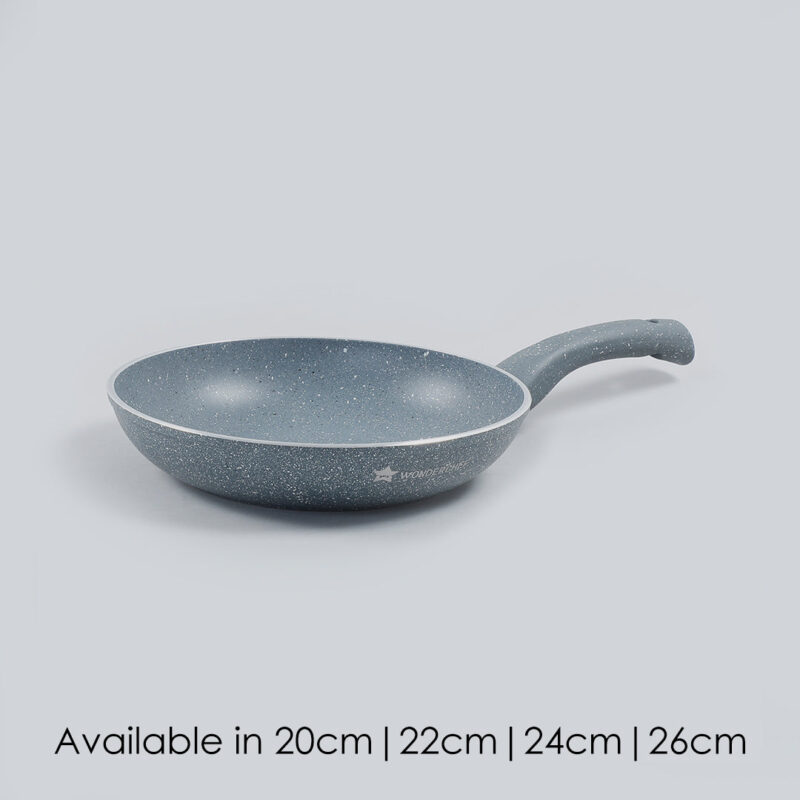 Granite 24 cm Non-Stick Fry Pan | 1.8 L | Grey | 5 Layer PFOA Free Non-Stick Coating | Compatible with Hot Plate, Hobs, Gas Stove, Ceramic Plate and Induction cooktop | 2 Years Warranty - Image 5