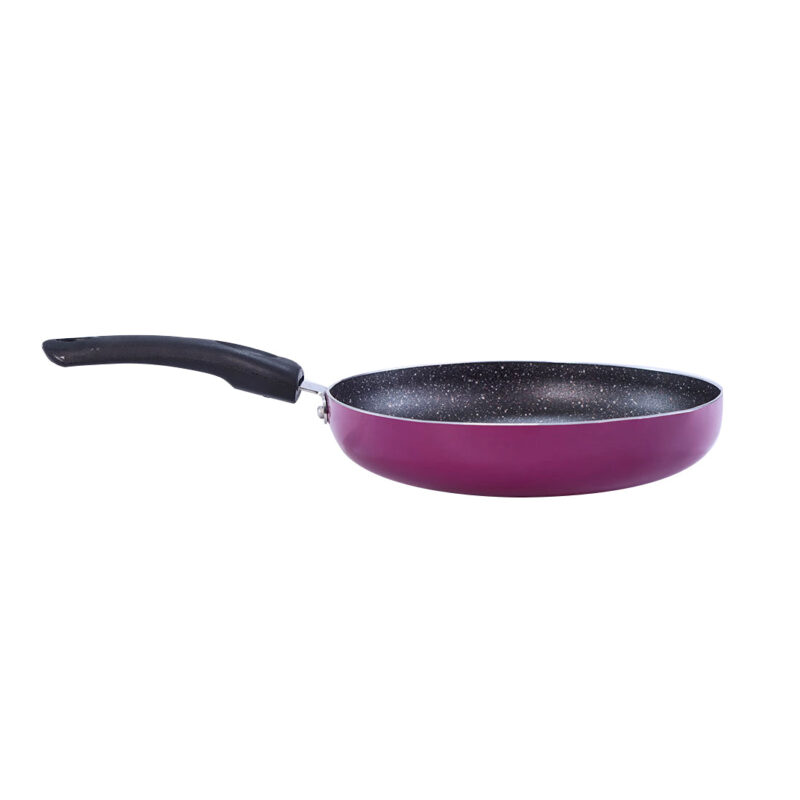 Trivia Premium Non-stick Cookware Set, 4Pc (Dosa Tawa, Fry Pan, Wok with Lid), Soft Touch Handle, Pure Grade Aluminum, PFOA Free, Induction Friendly, 2.6mm, 1 Years Warranty, Purple - Image 6