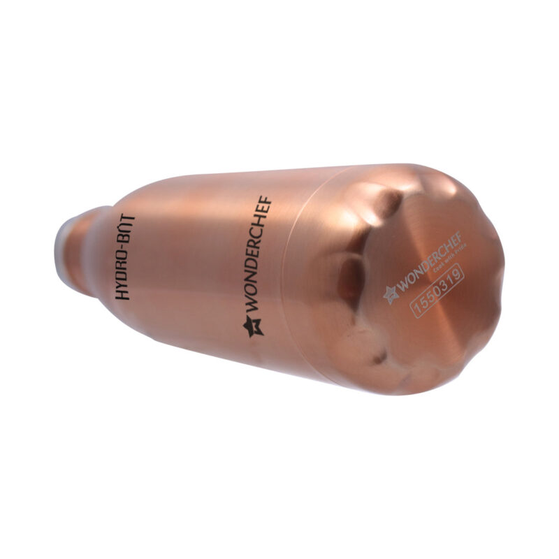 Hydro-Bot, 500ml, Stainless Steel Single Wall Water Bottle, Light Weight, Spill and Leak Proof, Brown, 2 Years Warranty - Image 5