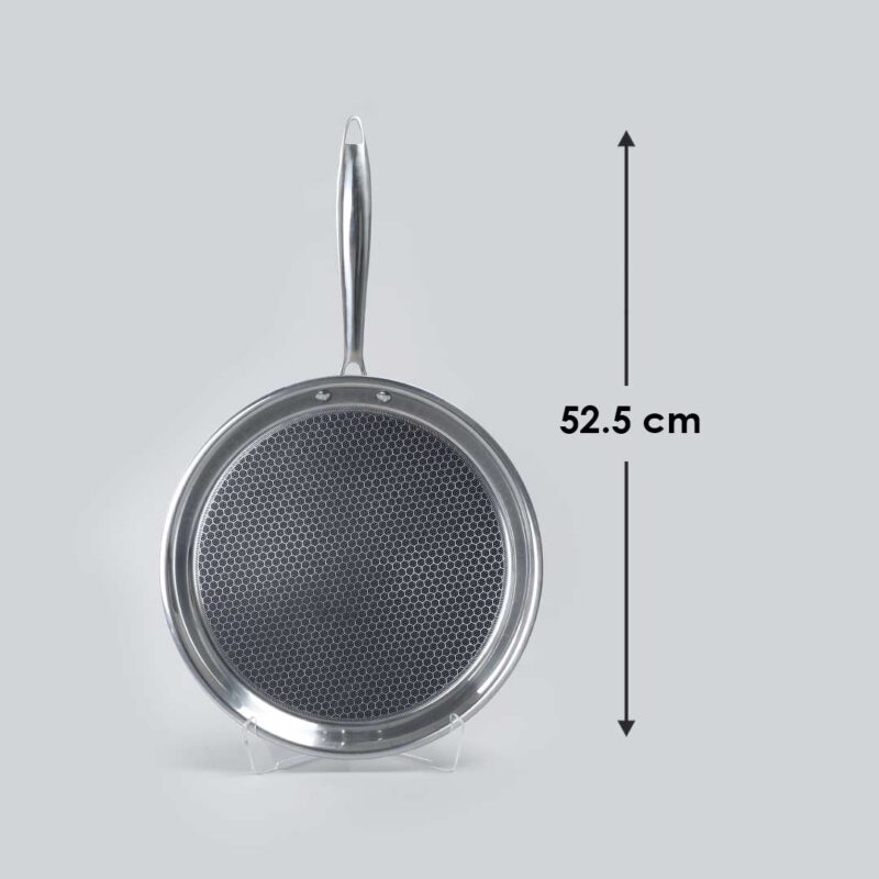 Stanton Stainless Steel 30 cm Nonstick Dosa Tawa | Non Stick Tawa | 2.5 mm | Black - Image 5