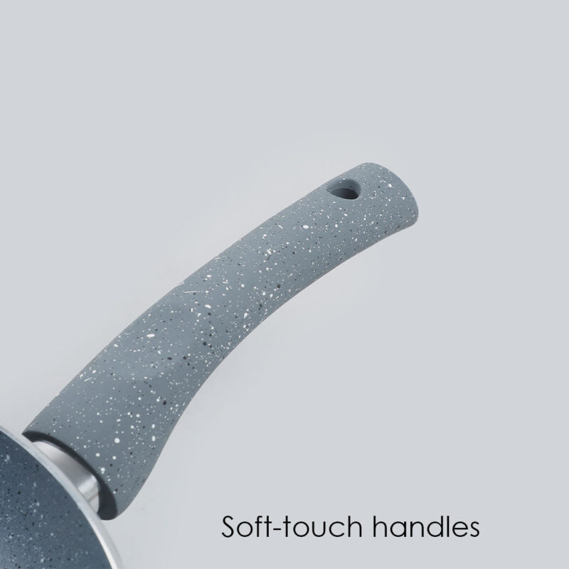 Granite 26 cm Non-Stick Fry Pan | 2 L | Grey | 5 Layer PFOA Free Non-Stick Coating | Compatible with Hot Plate, Hobs, Gas Stove, Ceramic Plate and Induction cooktop | 2 Years Warranty - Image 5