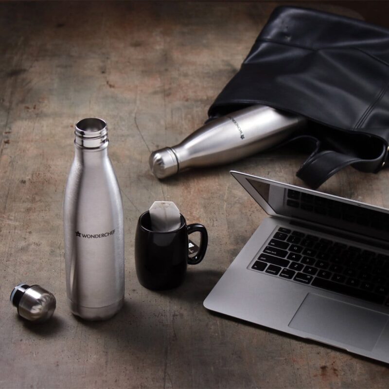 Stainless Steel Hydro Bot 500 ml | Gift Box Packing | Single wall | Non-insulated | 304 Stainless Steel | Non Toxic | BPA free | Rust Free | Light weight | For Home, Office & Travel | Spill and Leak proof | Wide Mouth | Easy to Clean | 2 Years Warranty - Image 10