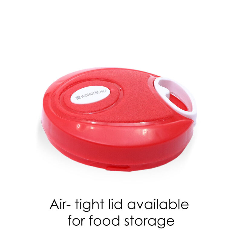 Platinum String Chopper with 3 Sharp Stainless Steel Blade 450 ml, Anti Slip Silicone, Compact, White and Red, 1 Year Warranty - Image 6