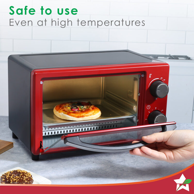 OTG & Wooden Tray Gift Combo | 9L OTG | Bake Breads and Cakes | Time Control upto 60 Mins | Temperature Control upto 250⁰ | Heat Resistant Window, Removable Crumb Tray | 2 Year Warranty - Image 5