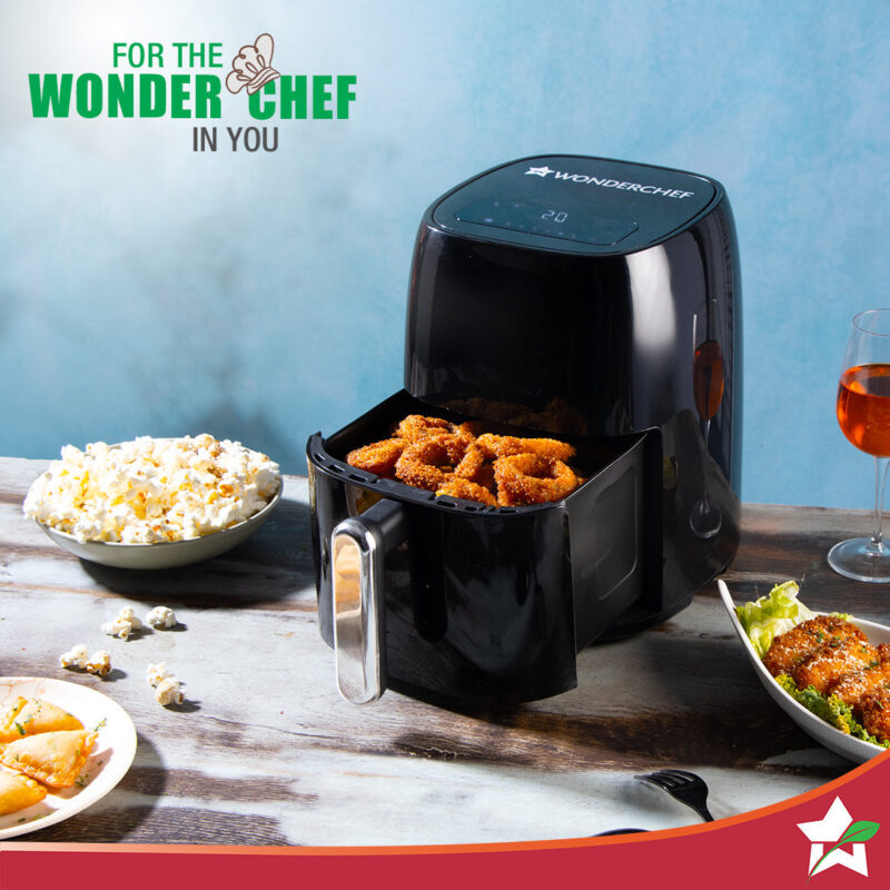 Neo Digital Air Fryer | Rapid Air Technology | 6 Pre-Set Menu Options | Temperature and Time Control | Automatic Shut-Off | Compact Design | 4.5 Litres | 1 Year Warranty | 1500 Watts | Black - Image 5