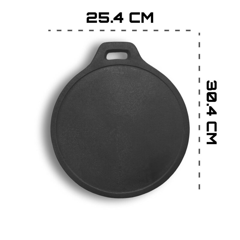 Praganiya Cast Iron Break Fast Combo Tawa 10 Inch And Appachatti 9 Inch Pre-Seasoned, Black - Image 5