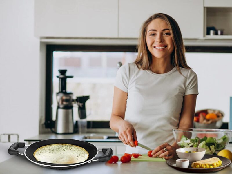 Pigeon Special Non-Stick Appachetty with Lid, 200mm, Black - Image 4