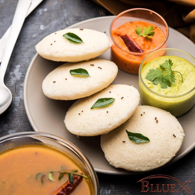 Blluex Stainless Steel Heavy Quality Idli Stand For 5 Liter above Cooker Idli Maker Makes 9 Medium Size Idlis At Once With Stand Kitchen Tool 3 Plates - Silver - Image 2