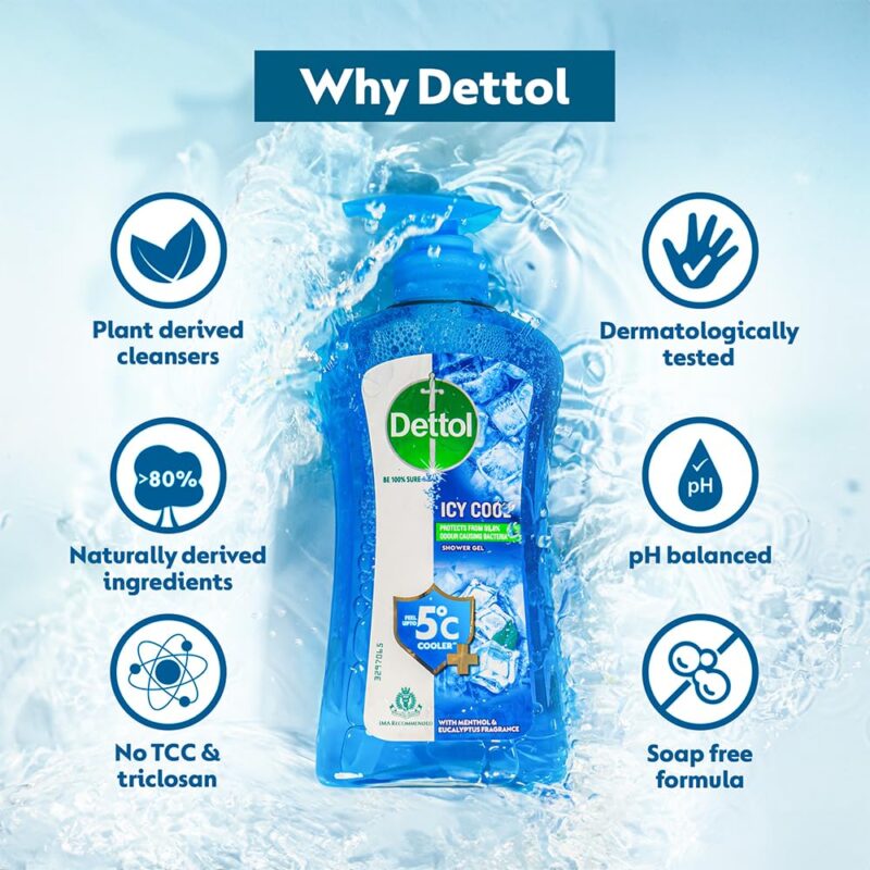 Dettol Body Wash and Shower Gel, Cool-500ml,Pack Of 2 - Image 6