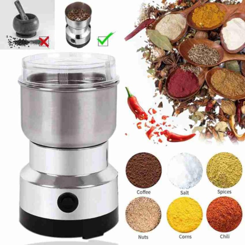 Ketzshop Stainless Steel Nima Mixer Grinder Multifunctional Grinder Electric Mini Nima Blender Miksi Grinder Baby Food Grinder Coffee Grinder Chutney Grinder Masala Grinder Spice Grinder - Image 6