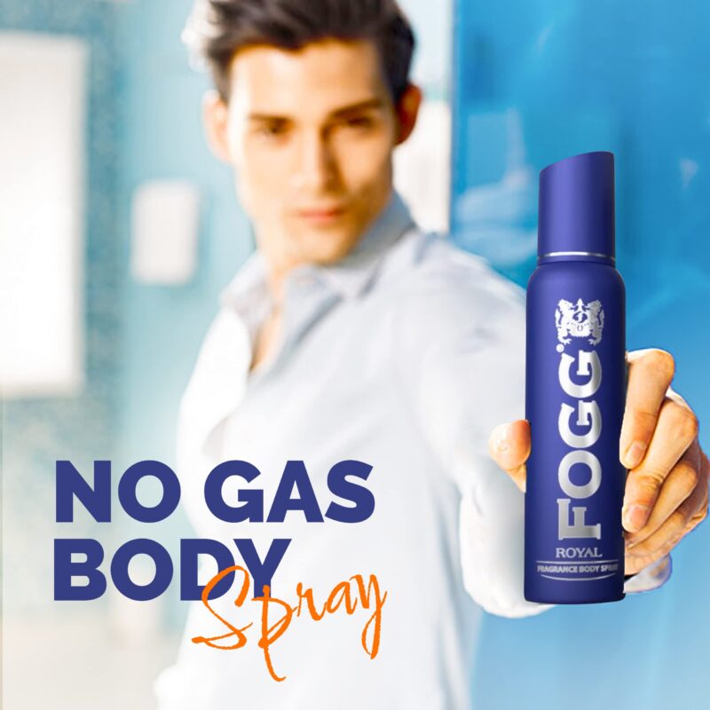 4x FOGG Royal No Gas Deodorant For Men, Long-Lasting Perfume Body Spray, 150 Ml each - Pack of 4 - Image 7