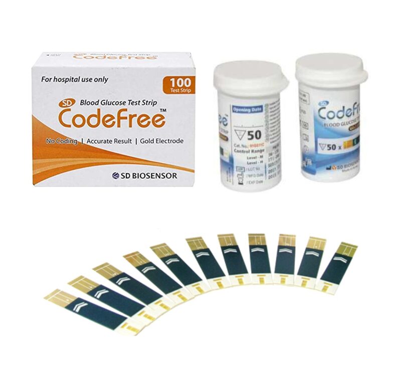 SD Codefree Blood Glucose Monitoring System 100 Strips - Image 3