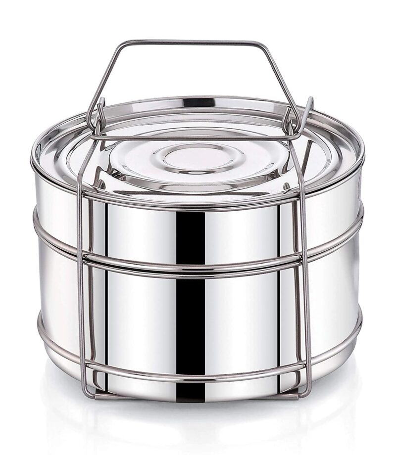 Expresso Stainless Steel Cooker Separator Set for Prestige Outer Lid Cooker (5 Ltrs)