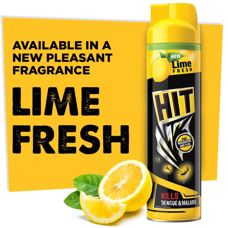 HIT Spray Crawling Insect Killer (400ml, Red) & Lime Flower Insect Spray, 400ml Combo - Image 3