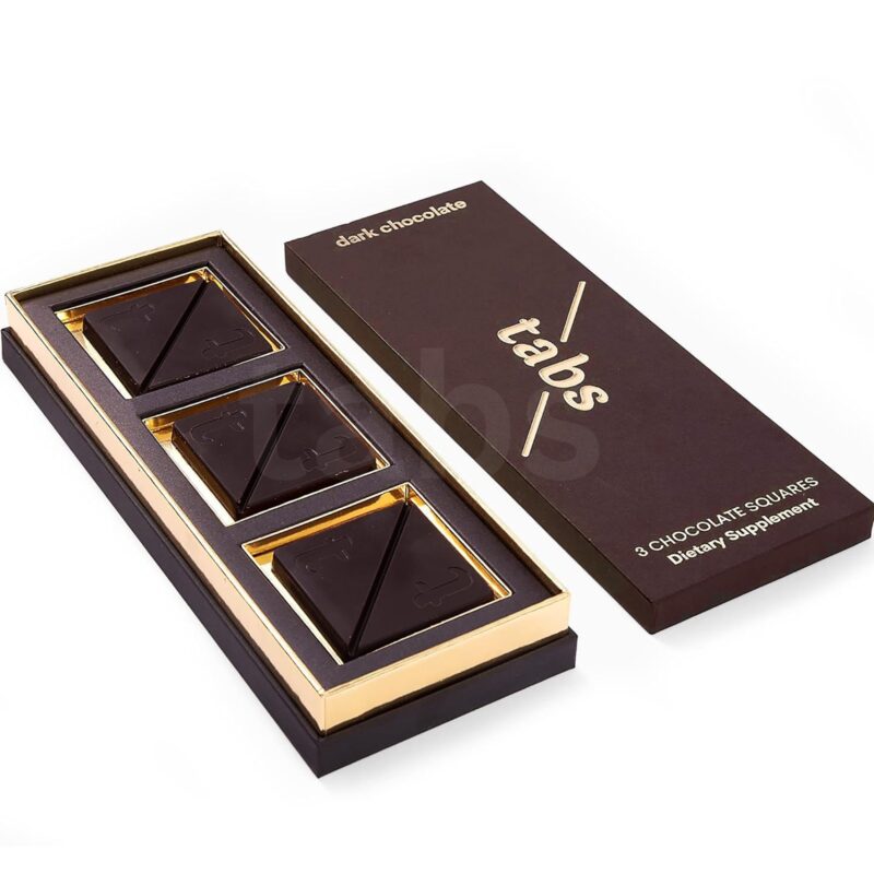 Tabs Dark Chocolate for Men & Women I Uplifting Mood I Vitality More Desire & Enjoyment Best Gift Set for Men's & Women's (TABS.01-DARK CHOCOLATE) | Pack of 1 - Image 4