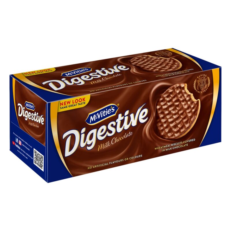 McVitie's Digestive Milk Chocolate Cookie Biscuit - (Pack of 2-300gm Each) - Image 5