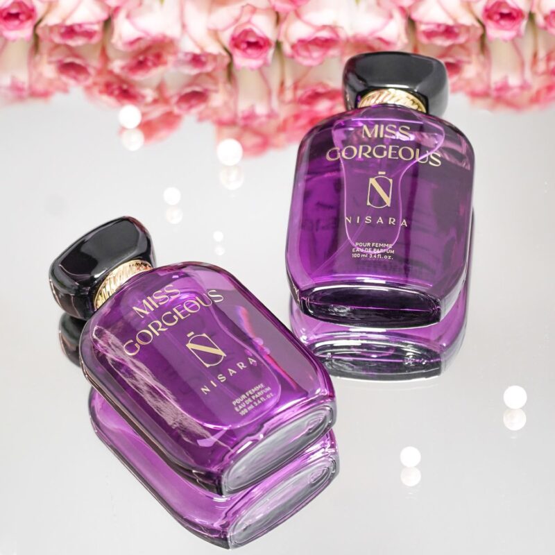Nisara Miss Gorgeous Perfume For Women 100 ml | Long Lasting Eau De Parfum | Floral-Fruity-Green Fragrance | With Pear,Bergamot,Rose,Cedarwood,Musk,Amber,Vanilla | EDP Scent spray for Women | Premium Perfume For Her - Image 4