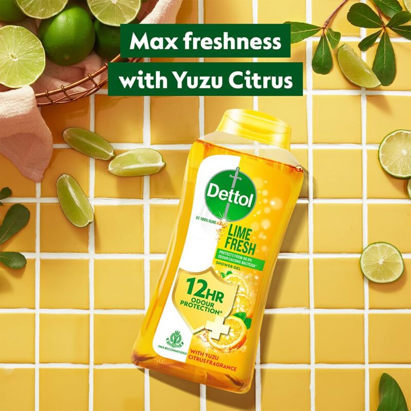 Dettol Body Wash and Shower Gel for Women and Men, Refresh - (Pack of 2-250ml each) | Soap-Free Bodywash | 12h Odour Protection - Image 10