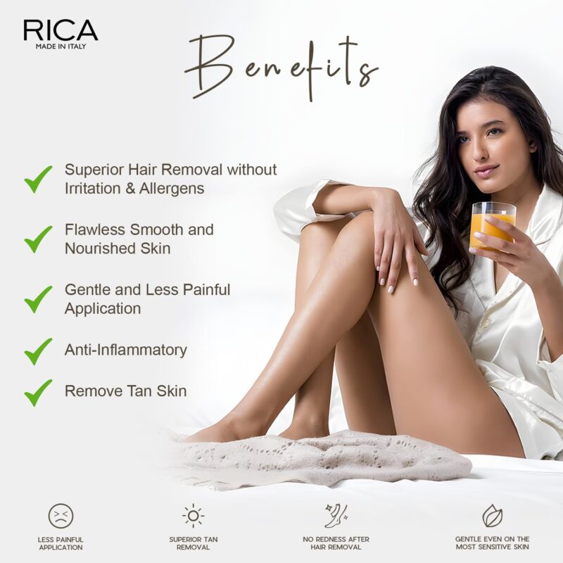 RICA Wax White Chocolate Roll-On Wax Kit For Women(Set Of 4 Refill Wax) 100 Ml - Image 7