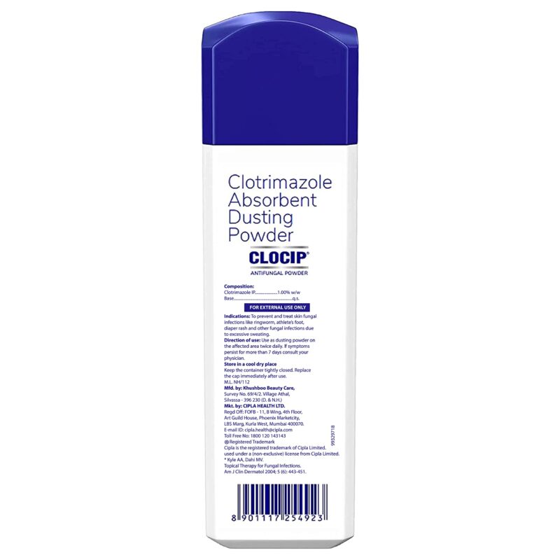 Cipla Clocip Antifungal Powder 100gm (Pack of 2) - Image 4