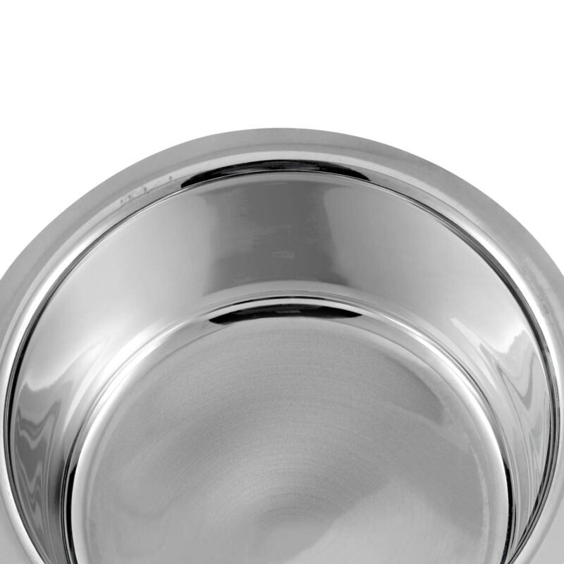 Vinod Stainless Steel Capsule Bottom Tope/Patila Combo Set Of 3 Pcs-2.7 Liter(14Cm Diameter),3.4 L(15Cm Diameter)And 4 L(16Cm Diameter)-Silver - Image 5