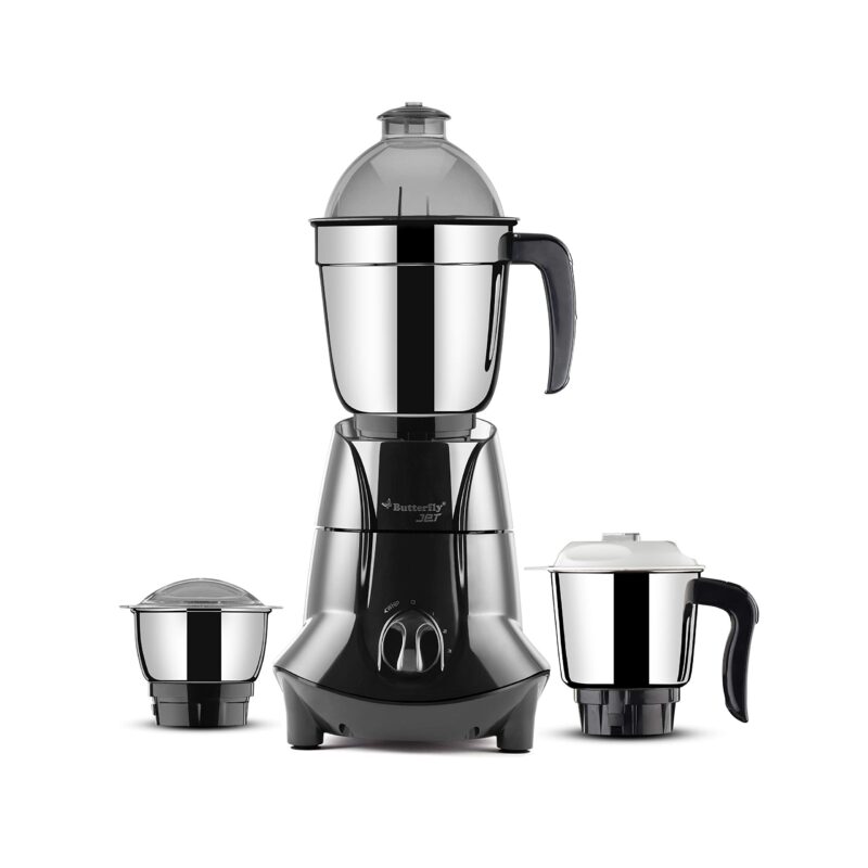 Butterfly Jet Elite 750-Watt Mixer Grinder with 3 Jars (Grey) & Butterfly Premium Plastic Vegetable Chopper 600 ml Blue - Image 7
