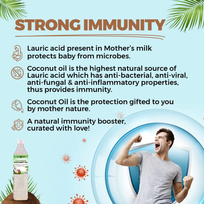 nutndiet Cold Pressed Coconut Oil 5 Litre Can | Pure, Natural & Chemical-Free | Multipurpose Oil for Cooking, Skin Care, Hair Care & Massage | Rich in Nutrients & Antioxidants - Image 6