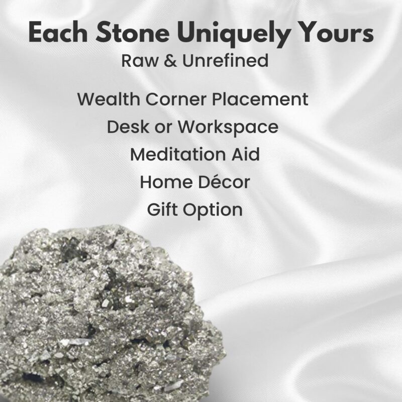 Plus Value Natural Pyrite Iron Golden Raw Stone Cluster Rough Rock Peru Pyrite Gemstone for Attracting Wealth, Attracts Abundance, Business Luck, Money Magnet (100 to 200 grams, 1 Piece) - Image 6
