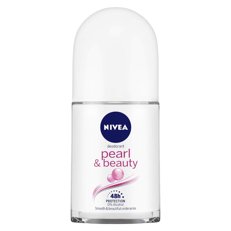 NIVEA Pearl and Beauty 50ml Deo Roll On | With Pearl Extracts & Avocado Oil| 72 H Smooth & Beautiful Underarms | 0% Alcohol | For Women - Image 3
