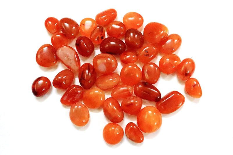 Mautik Sadiwala Natural Carnelian Tumble Stones Reiki Healing Gemstones 500 Carate, Natural Carnelian Pebbles Stone, Natural Carnelian Pebbles Stone AAA Quality - Image 2