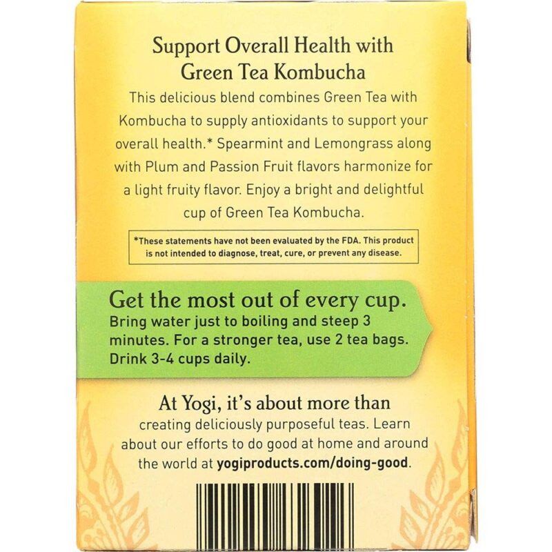 Yogi Green Tea Kombucha 16 Tea Bags 32 g - Image 5