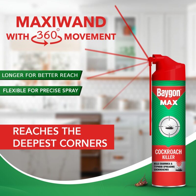 Baygon Cockroach Killer Spray, 400 Ml, Pack Of 1 - Image 5