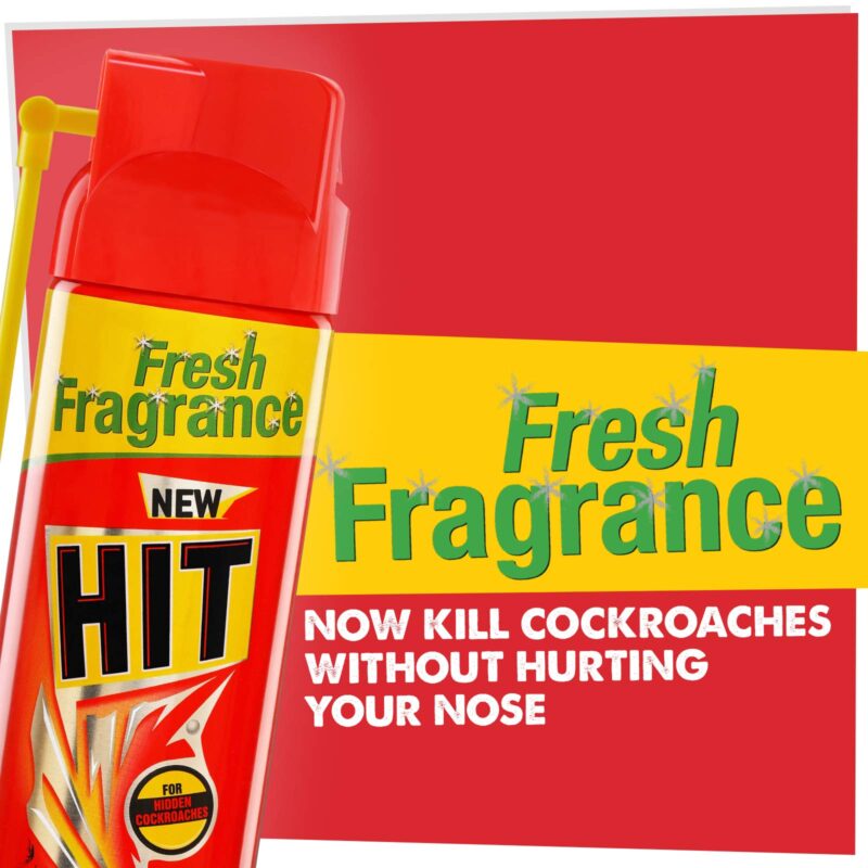 HIT Spray Crawling Insect Killer (400ml, Red) & Lime Flower Insect Spray, 400ml Combo - Image 5
