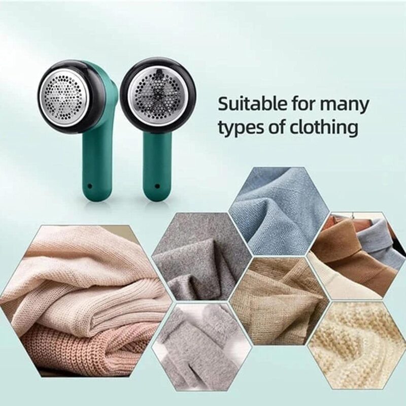 JICOOT Fabric Shaver, Electric Lint Remover, USB Rechargeable Fabric Defuzzer, Reusable Cordless Sweater Shaver can be Used Anywhere, Bobling Remover for Clothes, Wool Pilling Lint Remover. - Image 3