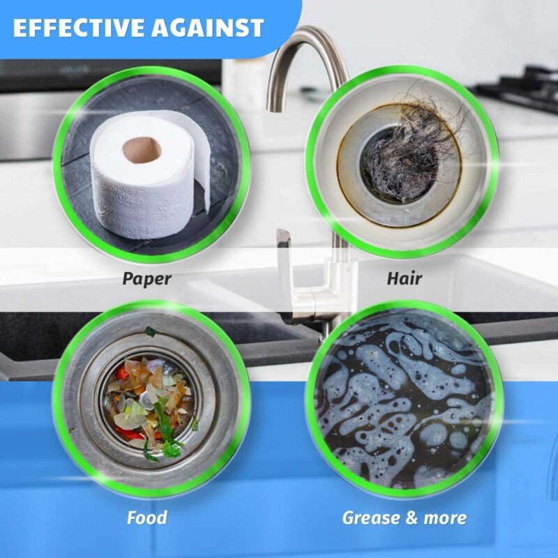 MMR Making Marvelous Drain-Insta All Pipe Safe Express Drain Cleaner powder Clear Clogged Sinks & Pipes (50gm, Pack Of 10) - Image 9