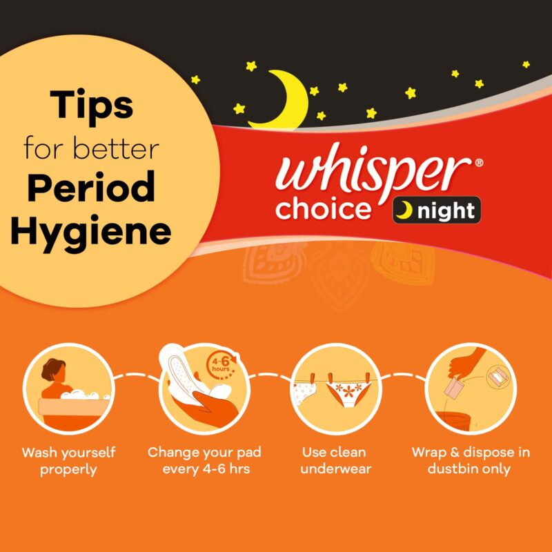 Whisper Ultra Overnight Sanitary Pad For Women With Wings - XXl, 40 Pads - Image 3