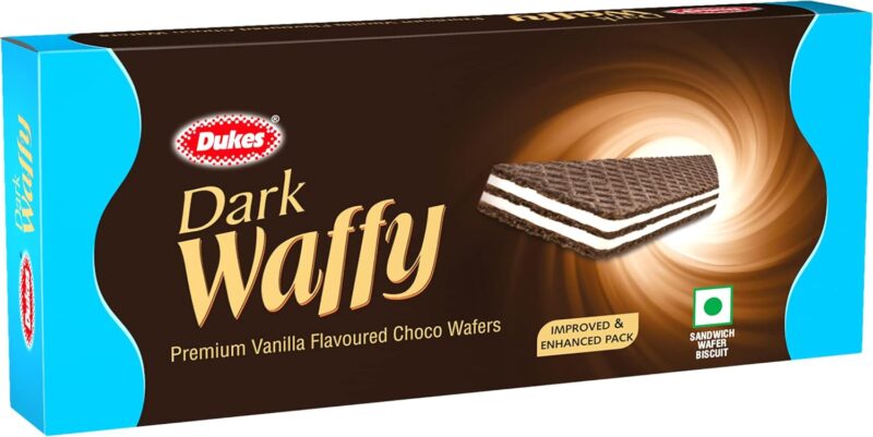 Dukes Dark Waffy - Premium Vanilla Flavoured Choco Wafers  (150 g)