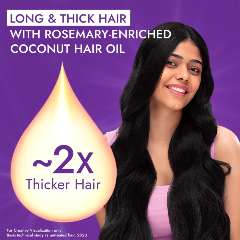 Parachute Advansed Rosemary-enriched Coconut Hair Oil| Rosemary Hair Oil| Superfoods Magic| Long & Thick Hair|300 Ml - Image 8
