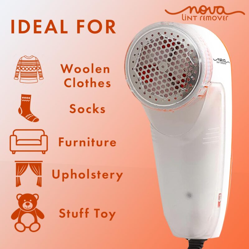 Nova Lint Remover for Clothes Fabric Cleaner for Woolen Clothes | 2 Year Warranty - Image 3