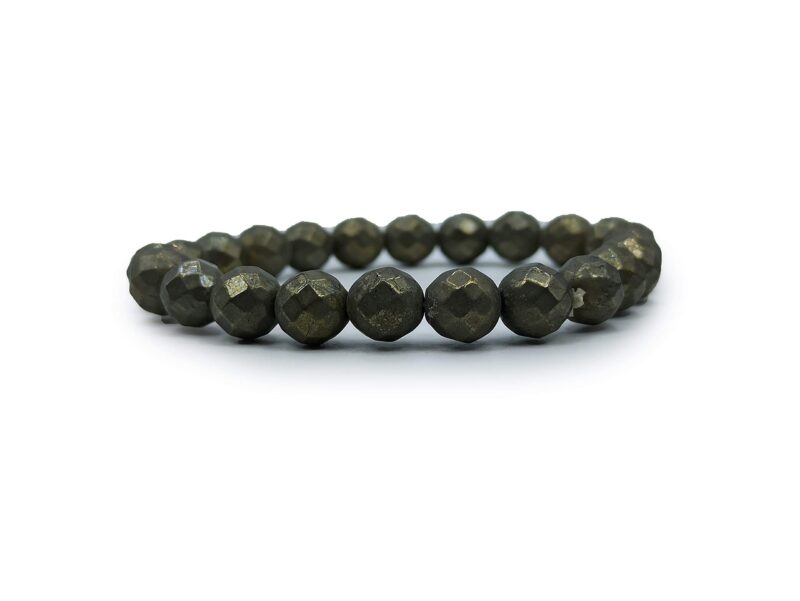 Plus Value Pyrite Bracelet for Men & Women Money Magnet Abundance Wealth Healing Crystal Stone Bracelet (Beads Size: 8mm, Jute Bag) - Image 4