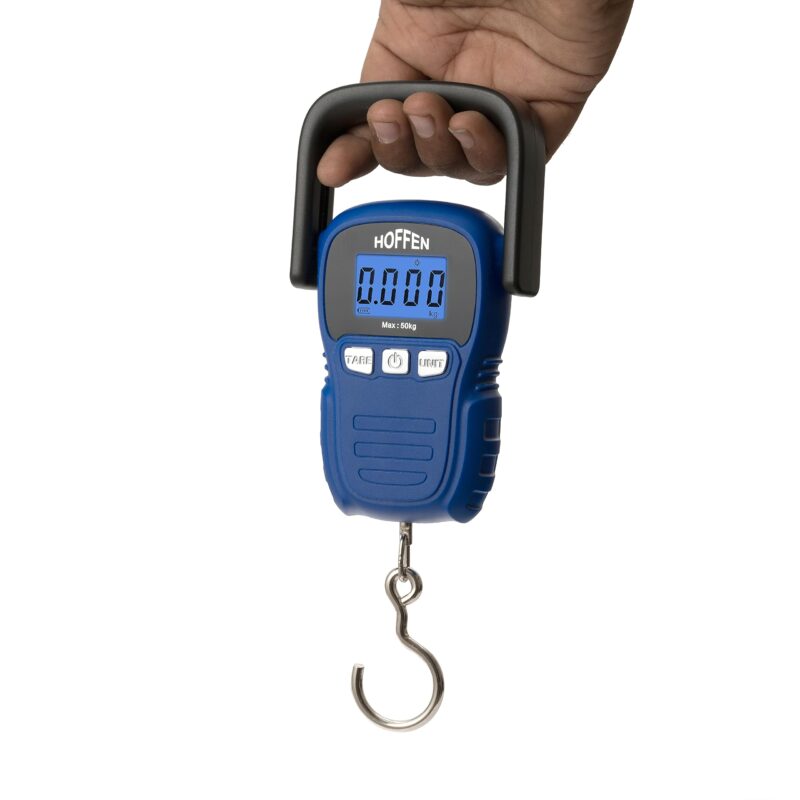 Hoffen Weight Machine for luggage, Easy to hold wide soft handle, 50 kg, Extra Strap and Pouch Included, Portable Digital weighing scale for gas cylinder, luggage, suitcase and bag for travel - Image 6