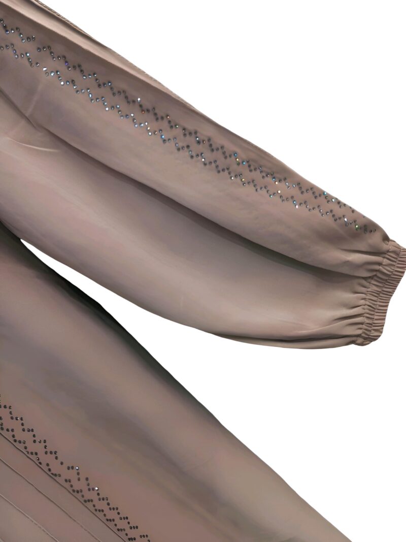 RIAYAH COLLECTION Premium Abaya Burqa with Stone Work for Women, Burkha Only without Hijab (Beige (Hazelnut)) - Image 2