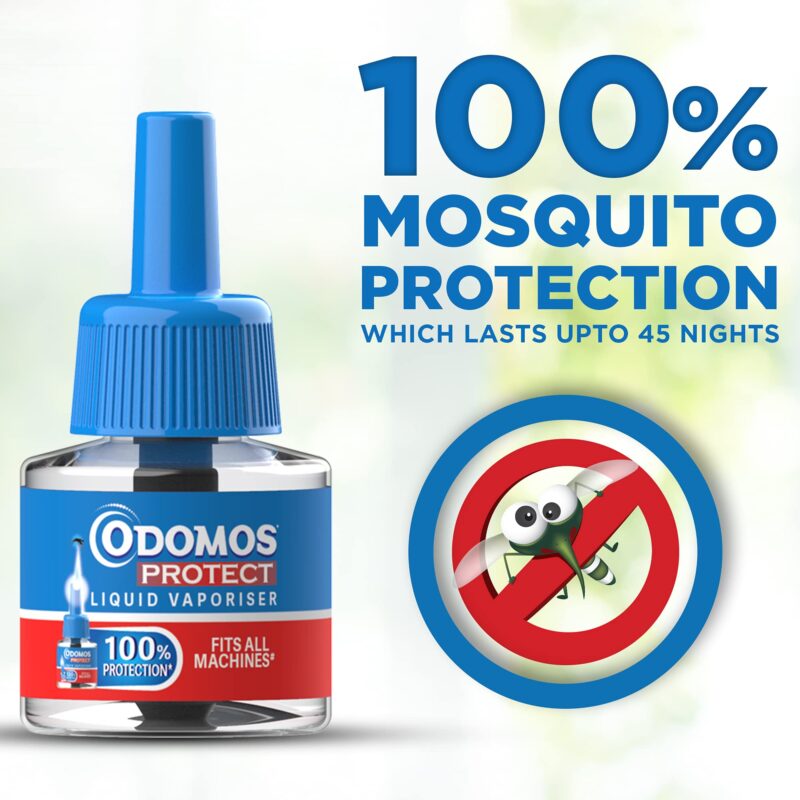 Odomos Protect Mosquito Repellent Liquid Vaporiser Refill (Pack of 6) | Fits all standard machines | Kills Dengue mosquitoes - Image 6