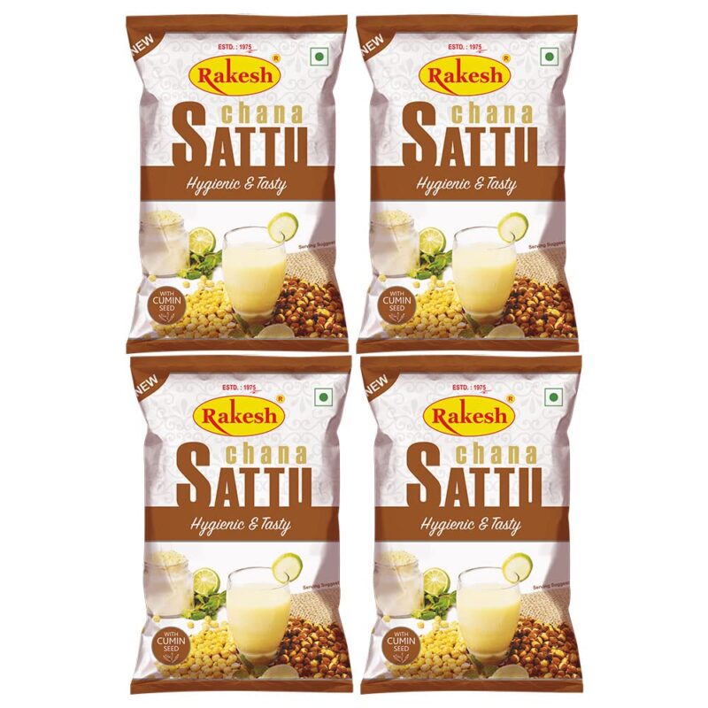 Rakesh Group Hygenic & Tasty, Chana Sattu, 500G Pack, Rakesh Roasted Gram Flour Chana Sattus(4 Pcs) - Image 5